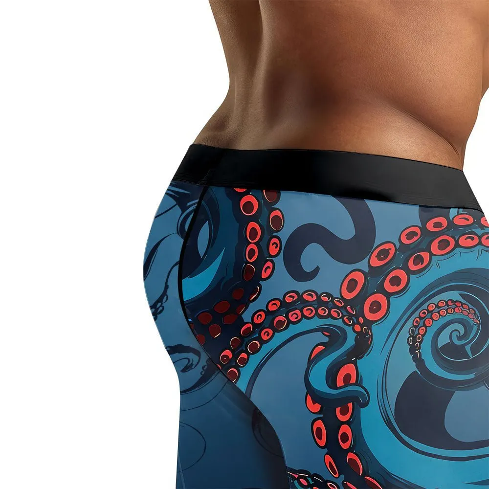 Dark Sea Octopus Men's Compression Leggings