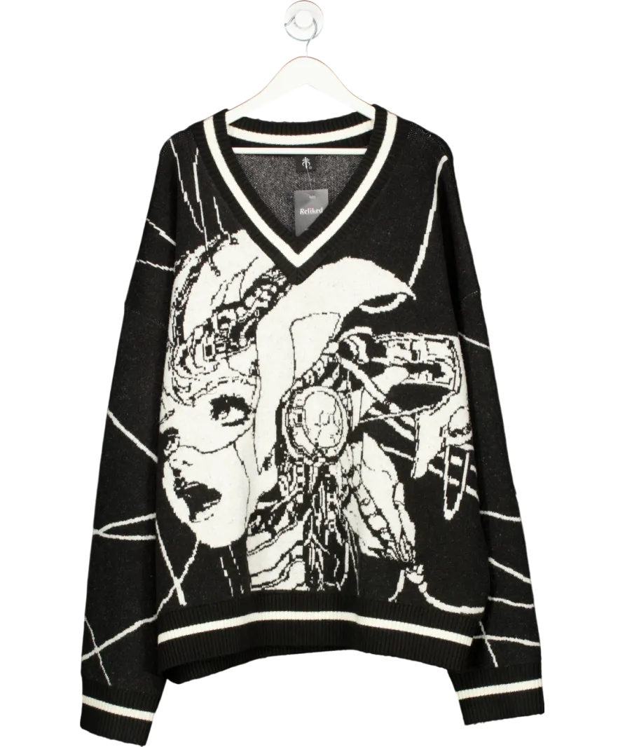 Drop Dead Black Puppet Master Jumper UK XXL