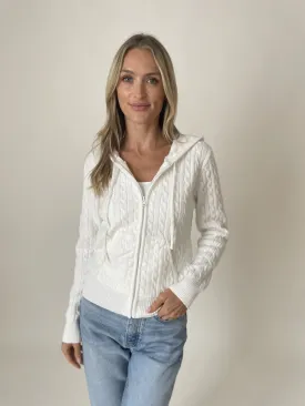 Francis Cable Knit Hoodie