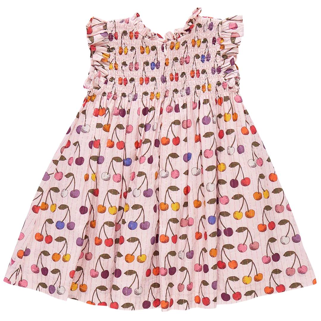 Girls Stevie Dress - Cloud Pink Cherry