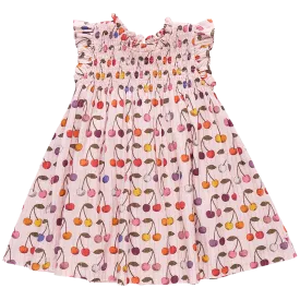 Girls Stevie Dress - Cloud Pink Cherry