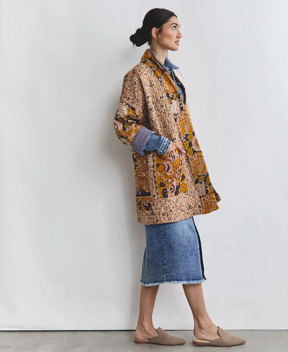 Kantha Quilted Jacket - No. 240511 - Small