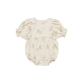 Quincy Mae Cosette Romper - Unicorns