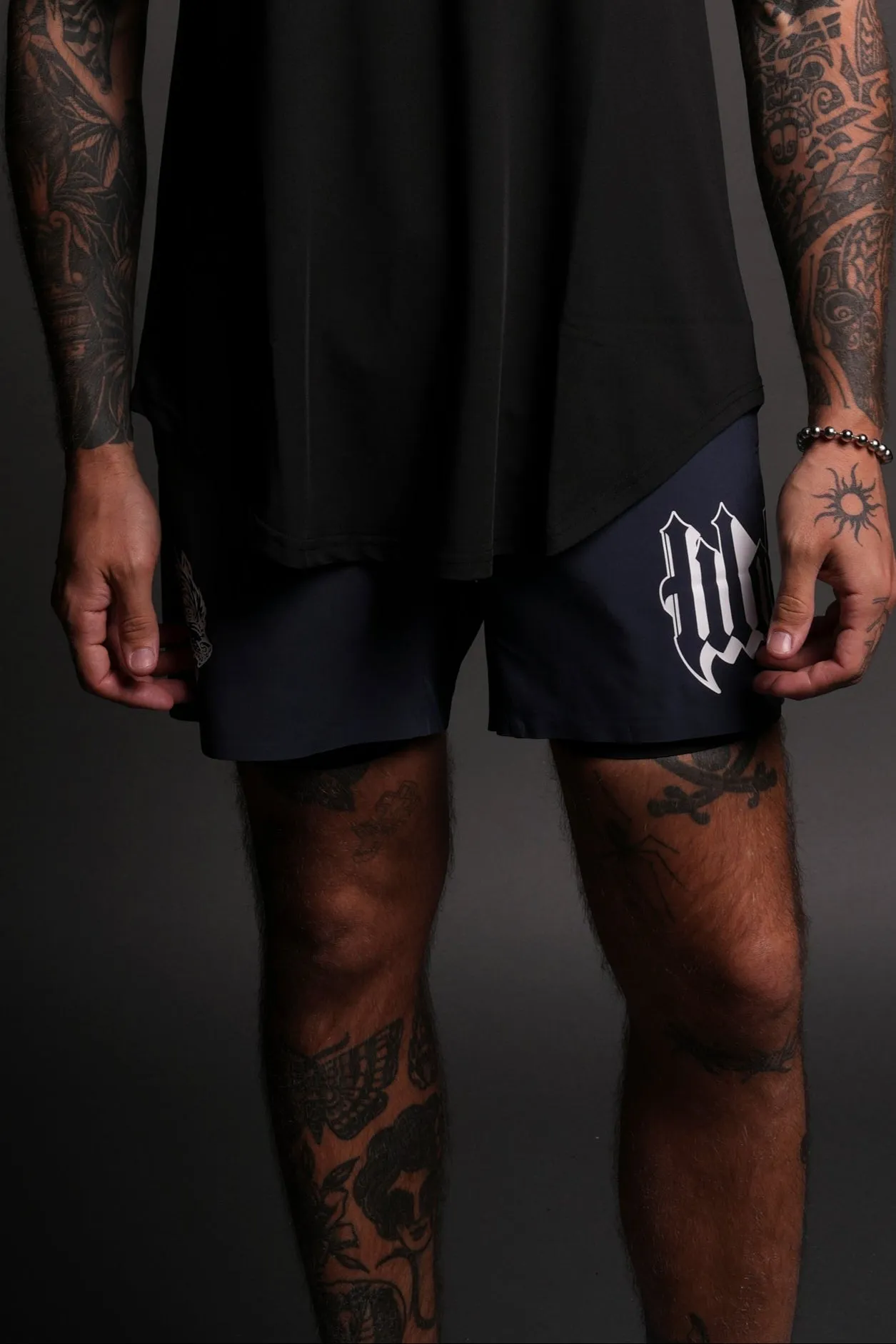Wolves Represent Compression Shorts in Storm Blue