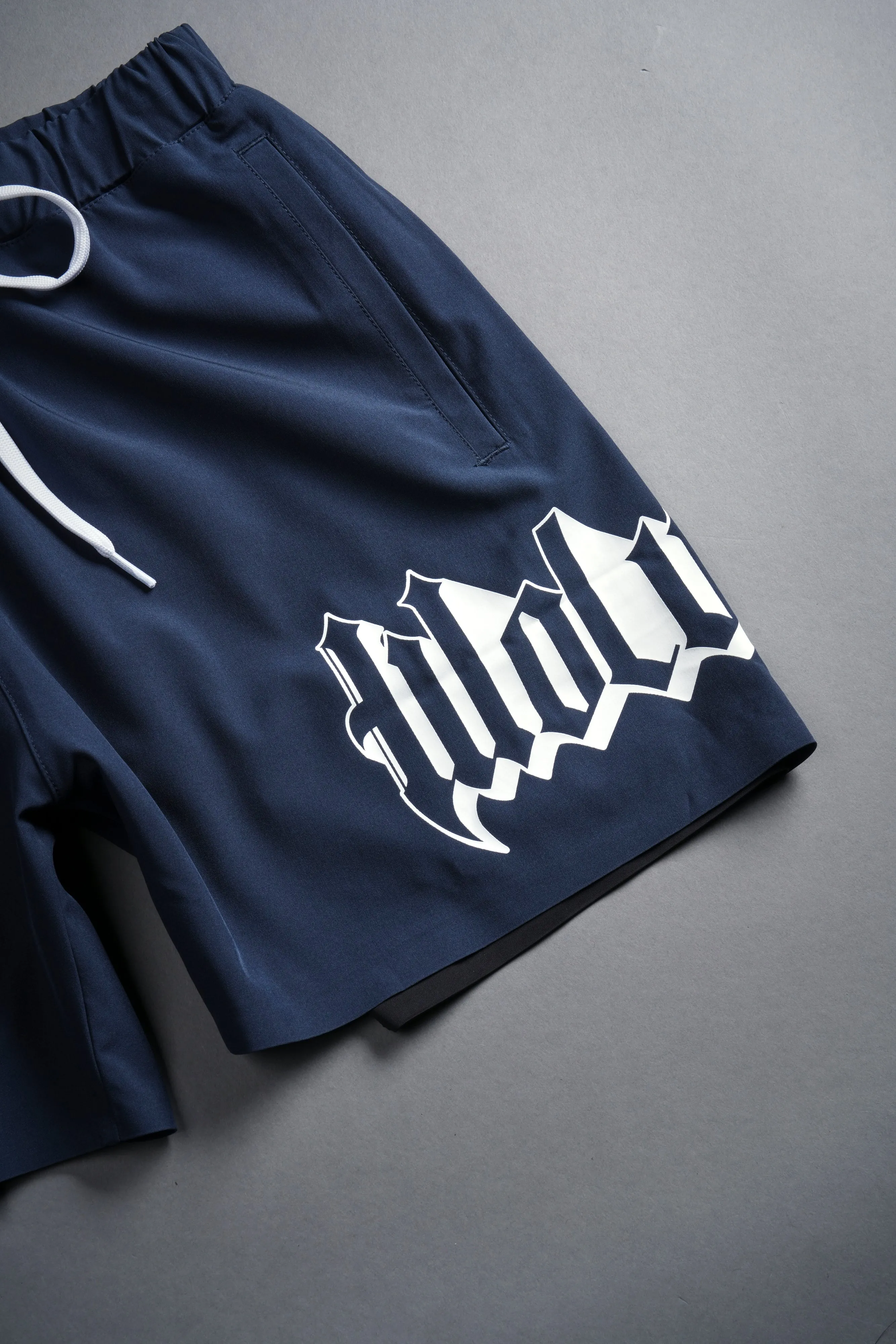 Wolves Represent Compression Shorts in Storm Blue